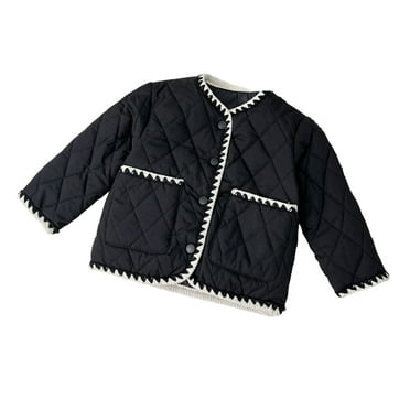 Paokuoon Kids Winter Coat 2-8T Toddler Light Puffer Jacket,V-Neck,Thickening