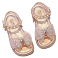 thumbnail image 1 of Paokuoon Toddler Girls Summer Sandals with Bowknot Little Kids Outdoor Casual Beach Shoes Walking Shoes, 1 of 10