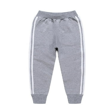 Paokuoon Toddler Jogger Pants For Kids 3-12Y Soft Cotton Versatile Breathable Long Pants