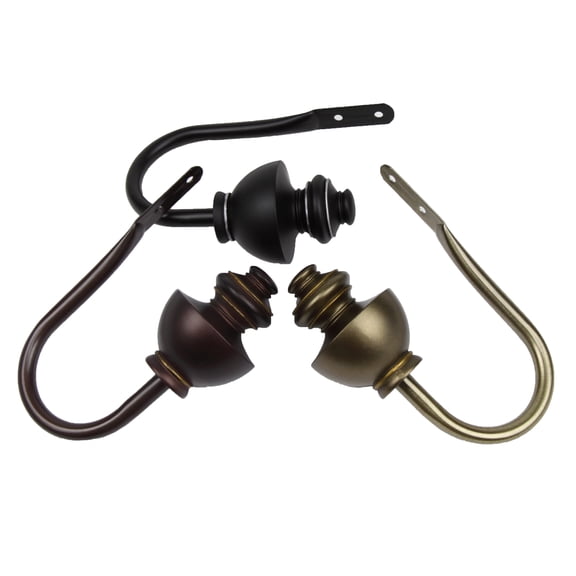 Paola Curtain Holdback Pair in Cocoa