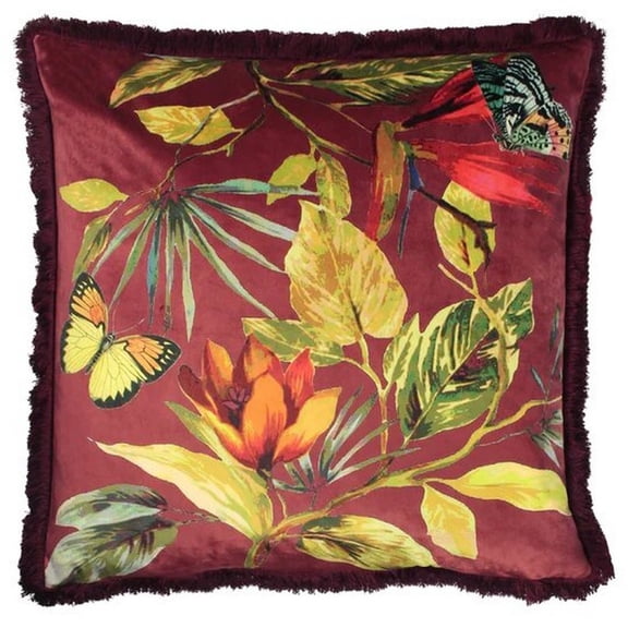 Paoletti Cahala Tropical Throw Pillow Cover
