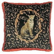 Paoletti Kitraya Leopard Throw Pillow Cover