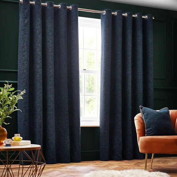 Paoletti New Galaxy Chenille Eyelet Curtains