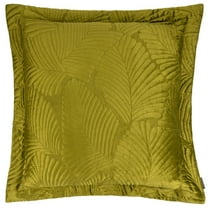Paoletti Palmeria Velvet Quilted Throw Pillow Cover