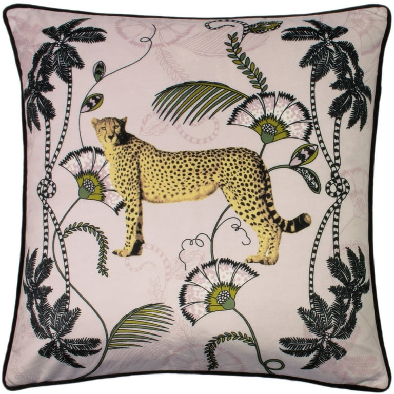 Paoletti Tropica Cheetah Throw Pillow Cover Walmart
