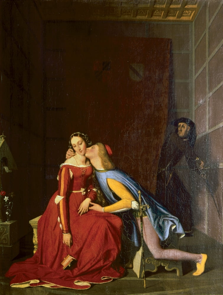 Paolo And Francesca (Paolo Et Francesca) Canvas Art -  (18 x 24)