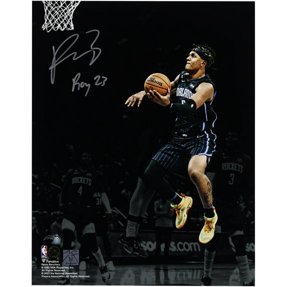 Paolo Banchero Orlando Magic Autographed 11" x 14" Spotlight Photograph with "ROY 23" Inscription - Fanatics Authentic Certified