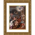 thumbnail image 1 of Paolo Camillo Landriani 11x14 Gold Ornate Wood Frame and Double Matted Museum Art Print Titled - The Birth of the Virgin, 1 of 4