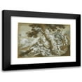 thumbnail image 1 of Paolo Gerolamo Piola 14x11 Black Modern Framed Museum Art Print Titled - The Rest on the Flight into Egypt (From 1690 Until 1694), 1 of 5