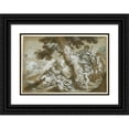 thumbnail image 1 of Paolo Gerolamo Piola 18x14 Black Ornate Wood Framed Double Matted Museum Art Print Titled - The Rest on the Flight into Egypt (From 1690 Until 1694), 1 of 5