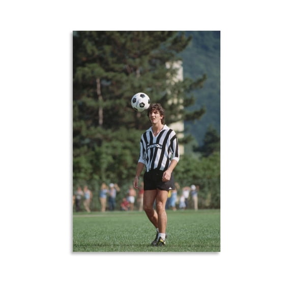 Paolo Rossi Soccer Player Italian Famous Poster Artworks Canvas Poster Room Aesthetic Wall Art Prints Home Modern Decor Gifts 08x12inch(20x30cm)