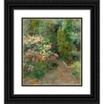 thumbnail image 1 of Paolo Sala 20x22 Black Ornate Framed Double Matted Museum Art Print Titled: Flowered Garden, 1 of 5
