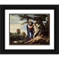 thumbnail image 1 of Paolo Veronese 14x12 Black Ornate Wood Framed Double Matted Museum Art Print Titled: The Creation of Eve (1570), 1 of 5