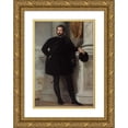 thumbnail image 1 of Paolo Veronese 14x18 Gold Ornate Wood Frame and Double Matted Museum Art Print Titled - Portrait of a Man 2, 1 of 4