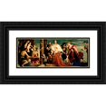 thumbnail image 1 of Paolo Veronese 18x10 Black Ornate Wood Framed Double Matted Museum Art Print Titled - The Madonna of the Cuccina Family (circa 1571), 1 of 5
