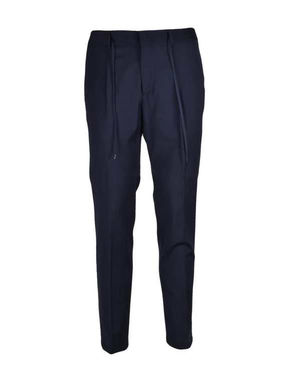 Classic Wool Stretch Trousers - Blue (Men's)