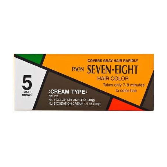 Paon Seven-Eight Permanent Hair Color #5 Matt Brown