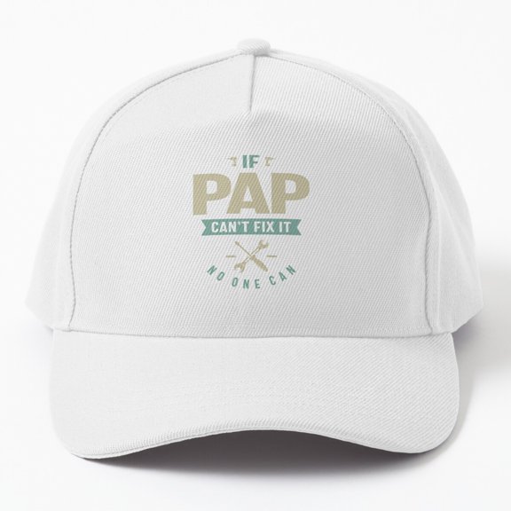 Pap Fix-It Grandpa Baseball Cap, Dad Family Handyman Repair Statement Design, Classic Hat