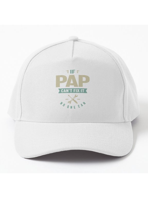 Pap Fix-It Grandpa Baseball Cap, Dad Family Handyman Repair Statement Design, Classic Hat