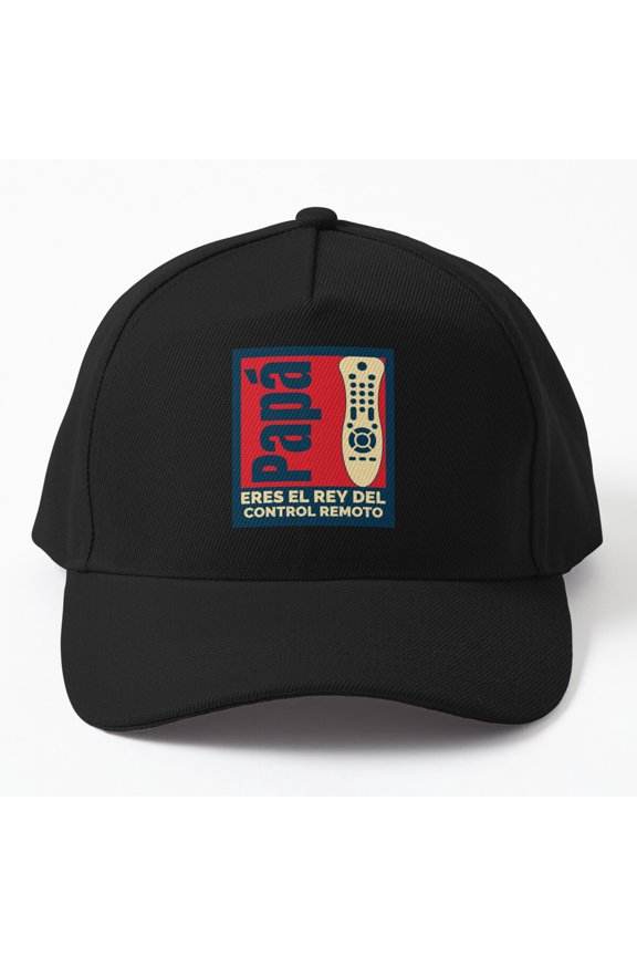Papá Rey del Control Remoto Baseball Cap, Spanish Father's Day Wordplay Design, Classic Hat
