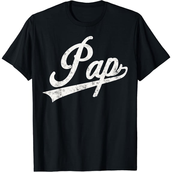 Pap Vintage Retro Style Father's day gift for Pap Grandpa T-Shirt ...