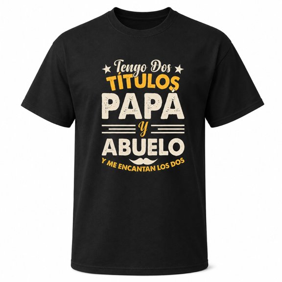 Papa Abuelo Spanish Father Grandfather Graphic T-Shirt, Unisex Short Sleeve Tee