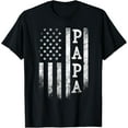thumbnail image 1 of Papa American Flag Papa Gifts Patriotic Father's Day T-Shirt Tee, 1 of 4