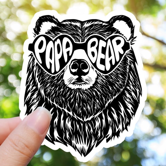 Papa Bear Dad Papa Daddy Dad Bear Father Sticker