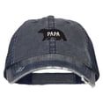 thumbnail image 1 of Papa Bear Embroidered Low Profile Cotton Mesh Cap - Navy OSFM, 1 of 5