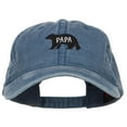 thumbnail image 1 of Papa Bear Embroidered Washed Cap - Navy OSFM, 1 of 5