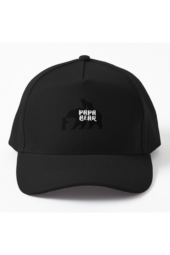 Papa Bear Family Baseball Cap, Father Animal Group Graphic Design, Classic Hat
