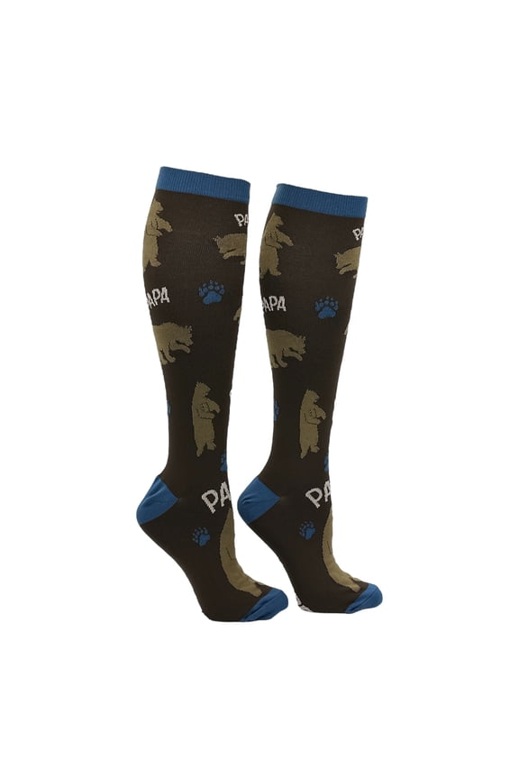 Papa Bear Funny Compression Socks Fathers Day Compression Socks for Men