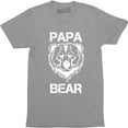 thumbnail image 1 of Papa Bear Funny for Dads Father's Day Gift Idea Men's T-Shirt, 1 of 4