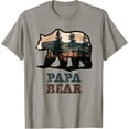 thumbnail image 1 of Papa Bear Grandpa Father's Day Vintage T-Shirt, 1 of 6