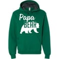 thumbnail image 1 of Papa Bear Hoodie Dad Mens Soft Hoodie Adult Unisex Sweatshirt Clover, L, 1 of 4