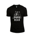 thumbnail image 1 of Papa Bear Men's Modern Fit Fun Casual T-Shirt Printed Graphic Tee Black 2X-Large, 1 of 3