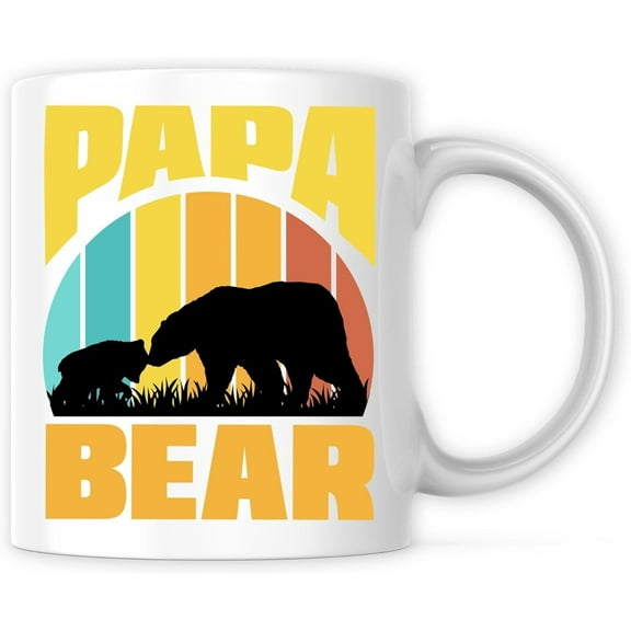 Papa Bear Mug - Father's Day Gift Easy Gift For Dad Idea Mug - 11-15 Oz Coffee Mug Great Gift For Holiday Birthday Christmas
