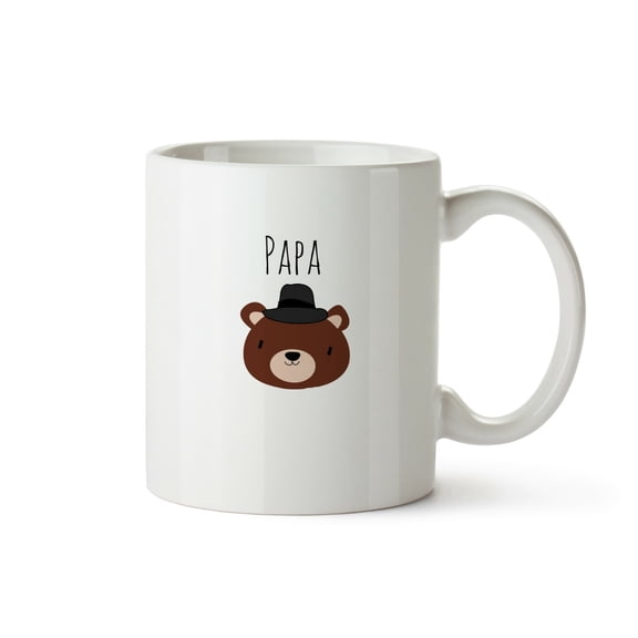 Papa Bear Mug Funny Word Play Gift Coffee Or Tea Drinker