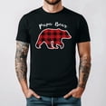 thumbnail image 1 of Papa Bear Red Plaid Christmas Pajama Family Holiday Graphic T Shirt up to 5XL, 1 of 2