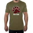thumbnail image 1 of Papa Bear Shirt with buffalo Plaid Claw, Men's T-shirts, Cool Shirts for Dad - Olive Drab MH200DAD S1 3XL, 1 of 3
