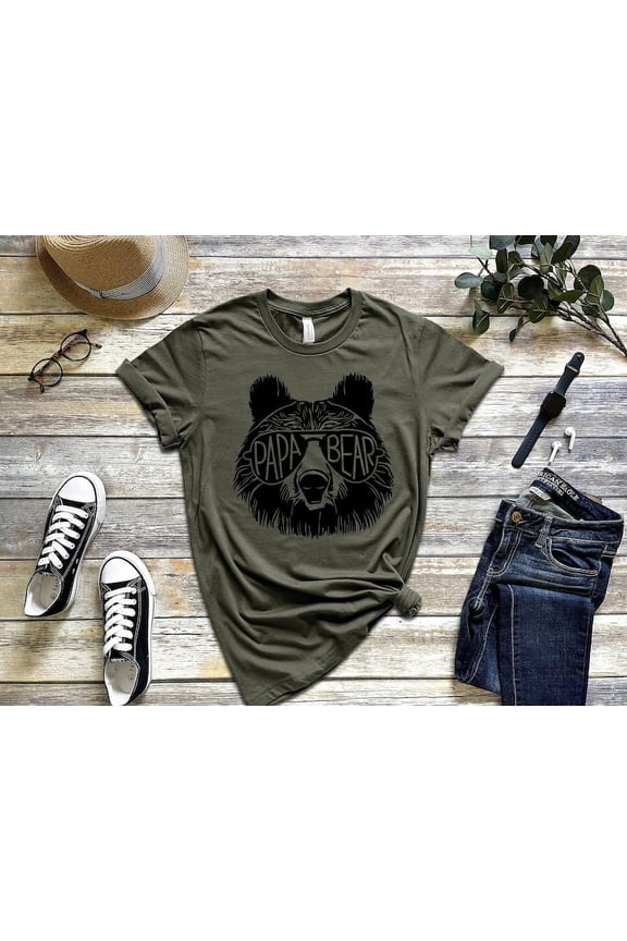 Papa Bear Sunglass, Papa Bear Shirt, Dad Shirt, Father's Day t-shirt, husband present, family shirt matching shirts, Father's Day Gift TH260566