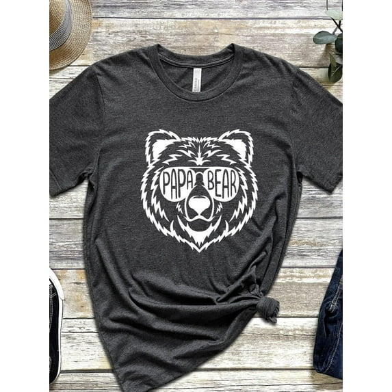 Papa Bear Sunglasses T-Shirt - Father's Day Dad Shirt All Size S-5Xl