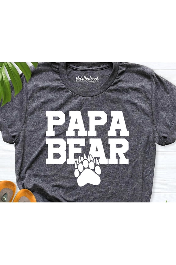 Papa Bear T Shirt, Father'S Day Shirt, Shirt For Dad, Bear Claw Print Short Sleeve Tee, Father, Cool Dad Graphic Shirt From Husband TSHIRT All Size S-5XL