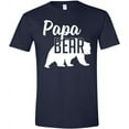 thumbnail image 1 of Papa Bear T-Shirt Mens Tee Gift for Dad and Fathers Day Navy, 1 of 5