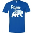 thumbnail image 1 of Papa Bear T-Shirt for Men Funny Dad Gift Family Matching Tee Father's Day Casual Short Sleeve Shirt Royal, 2XL, 1 of 5