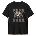 thumbnail image 1 of Papa Bear Vintage Graphic Tee for Men, Dad Family Gift Cotton Short Sleeves T-Shirt, 1 of 6