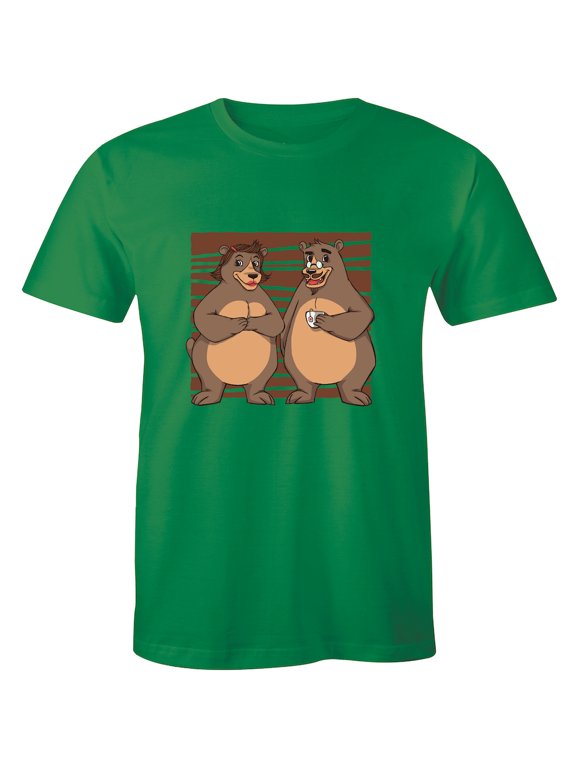 Papa Bear and Mama Bear Couple Printed - Cute Design Matching Love Men's T-Shirt