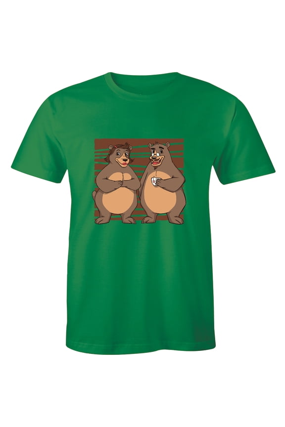 Papa Bear and Mama Bear Couple Printed - Cute Design Matching Love Men's T-Shirt