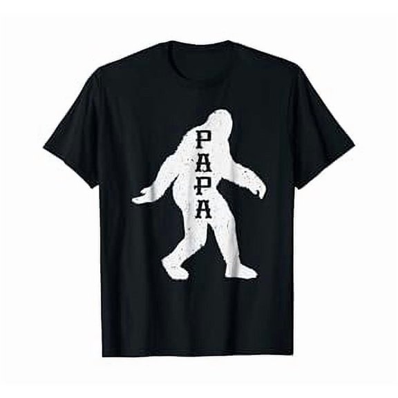 Papa Bigfoot Sasquatch T Shirt Yeti Fathers Day Gift Tee