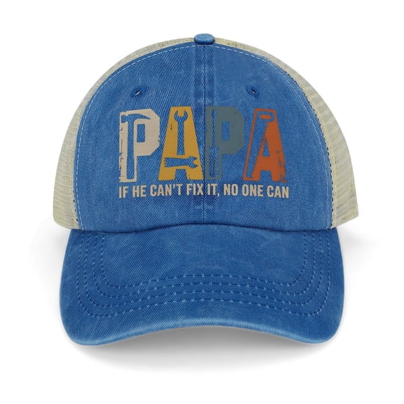 Papa Dark Blue Baseball Cap for Men Women, Adjustable Snapback Hats Trucker Hat